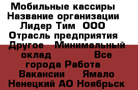 Мобильные кассиры › Название организации ­ Лидер Тим, ООО › Отрасль предприятия ­ Другое › Минимальный оклад ­ 50 000 - Все города Работа » Вакансии   . Ямало-Ненецкий АО,Ноябрьск г.